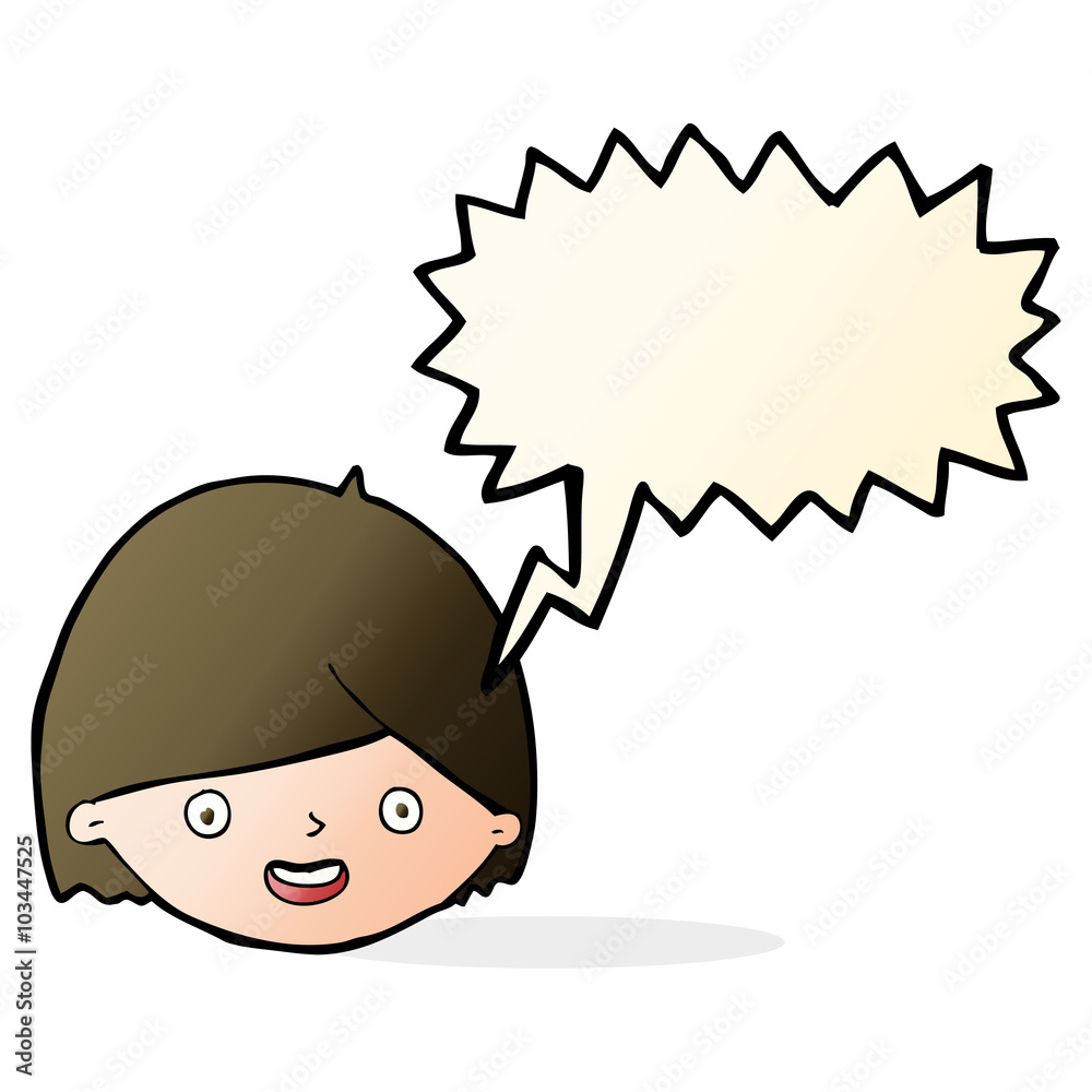 cartoon happy face with speech bubble cartoon happy face with speech bubble