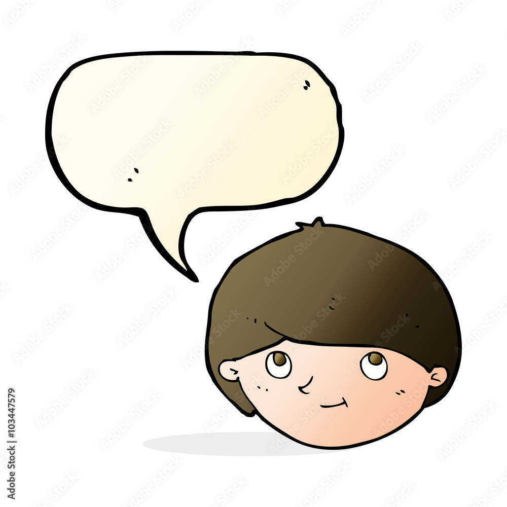 cartoon happy man with speech bubble cartoon happy man with speech bubble