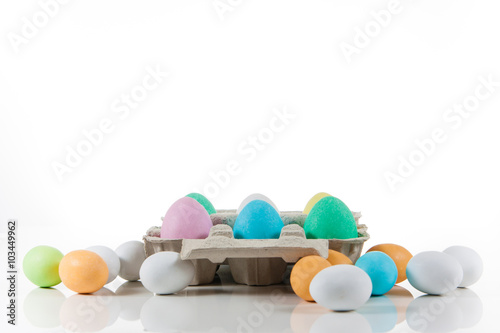 Obraz na płótnie Uova di Pasqua colorate w salonie