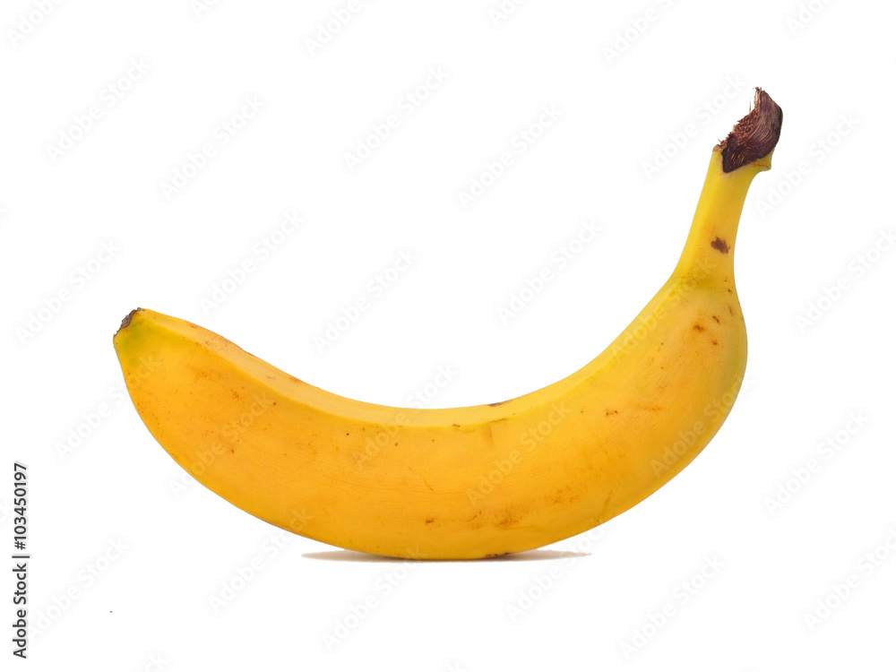 banana white background