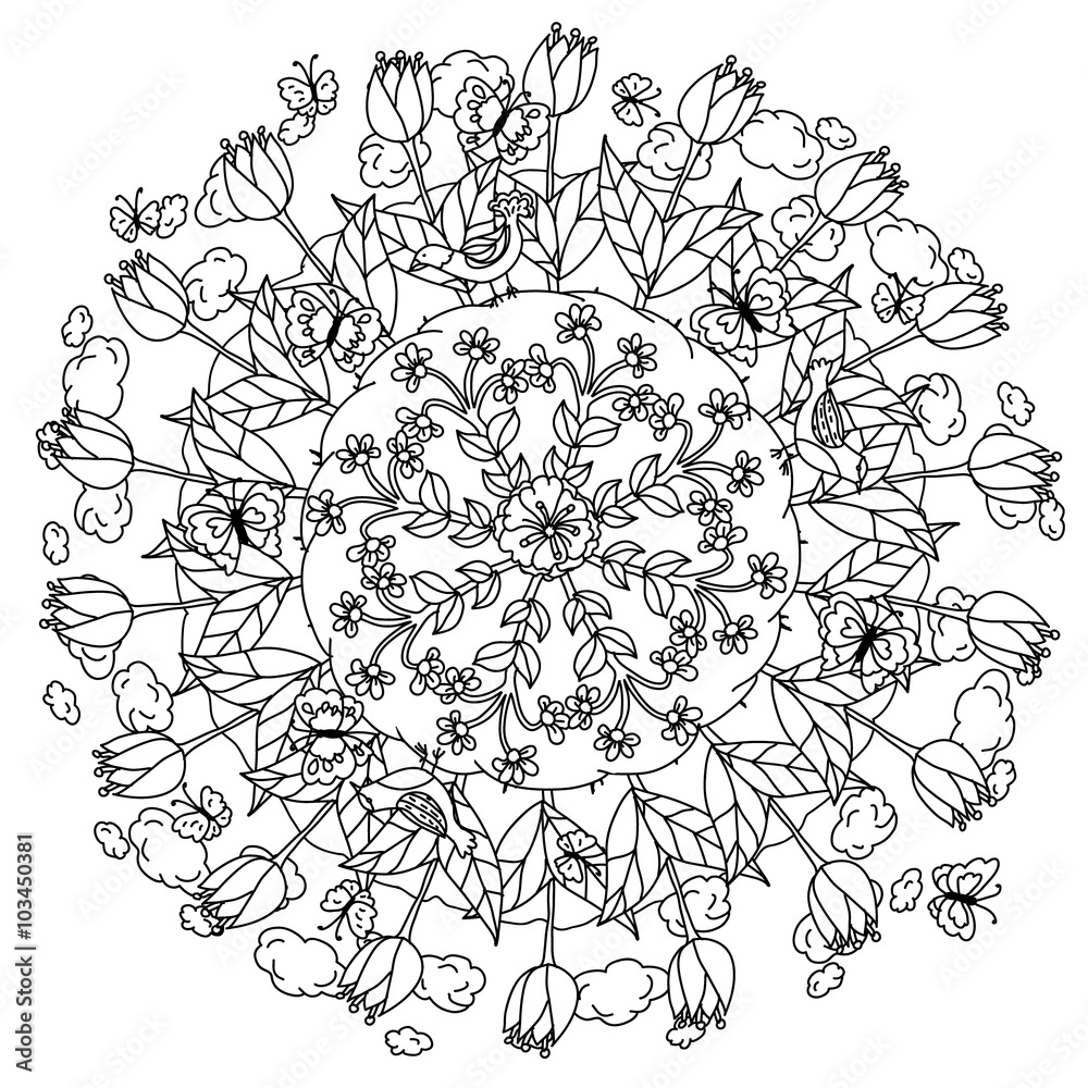 Obraz premium Pattern for coloring book