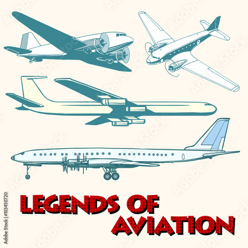Set of abstract retro planes