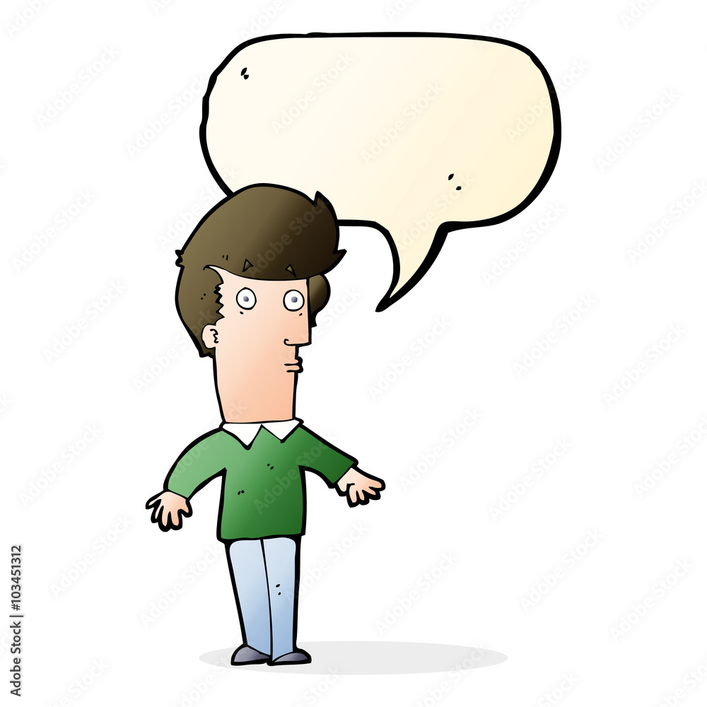 cartoon startled man with speech bubble cartoon startled man with speech bubble