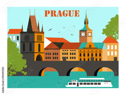 Canvas Print Prague.
