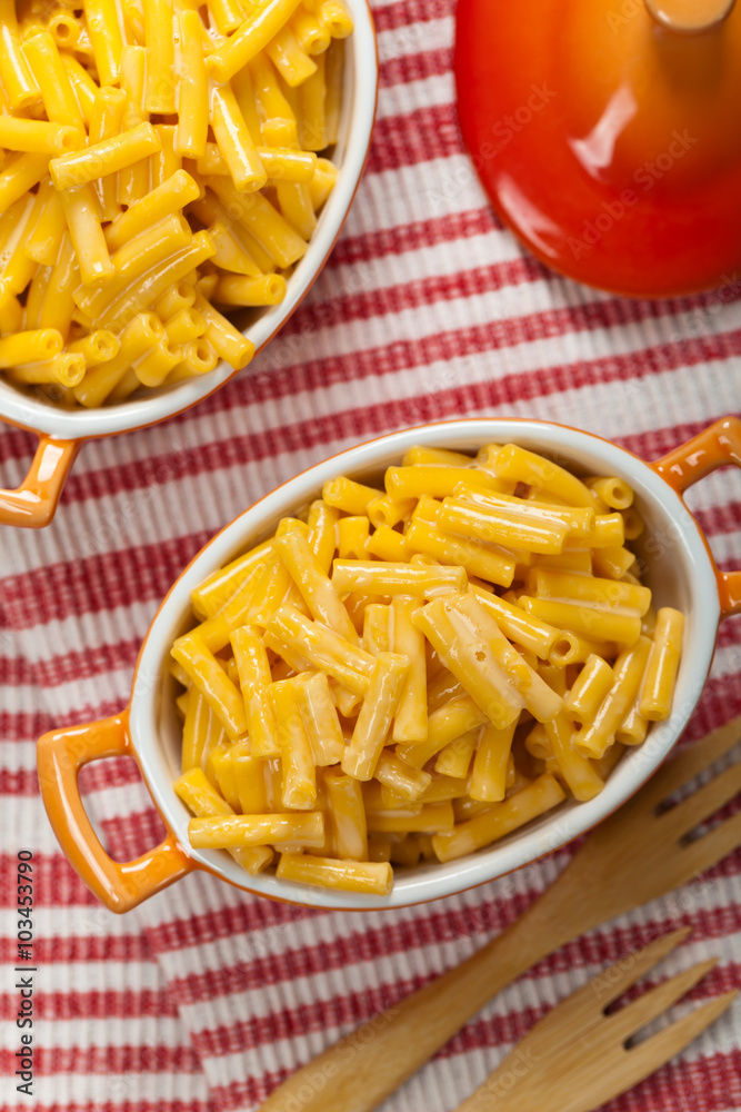 Macaroni and Cheese. Selective focus.