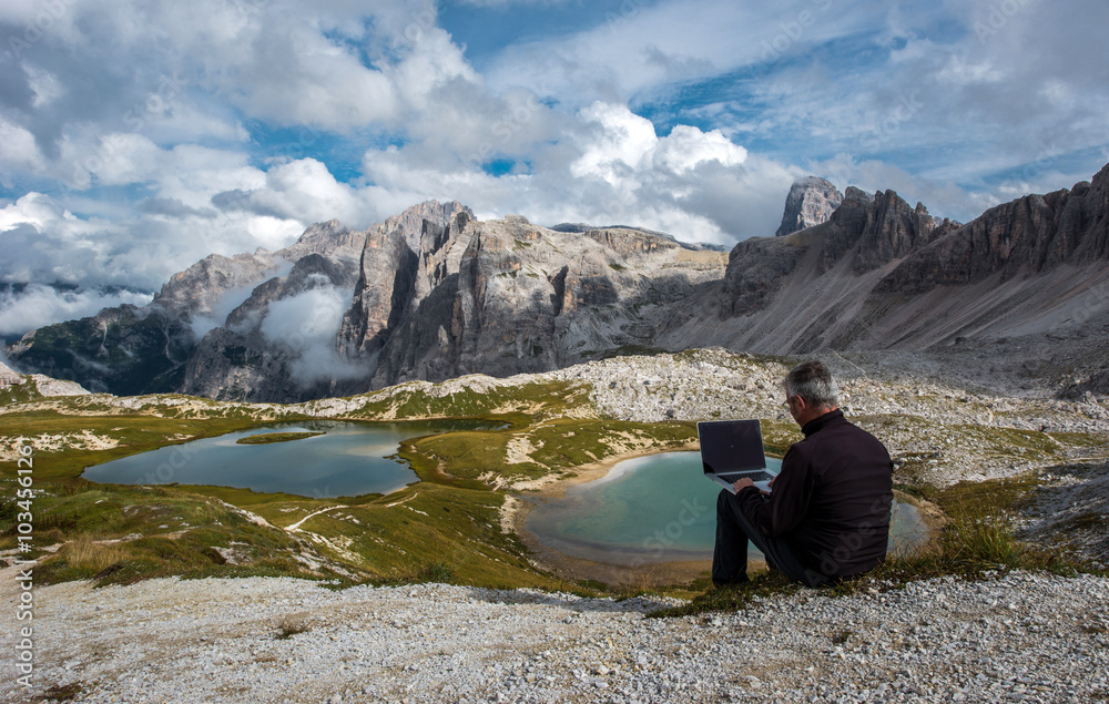 Fototapeta premium Man at work