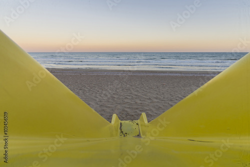 Slide on the beach.