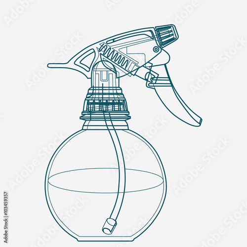 Spray trigger, atomizer, sprayer, pulverizer, air gun.