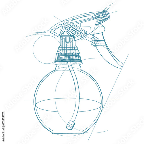 Spray trigger, atomizer, sprayer, pulverizer, air gun.