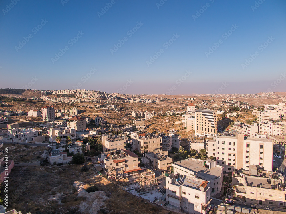 View of Har Homa (Homat Shmuel) from Bethlehem 2015