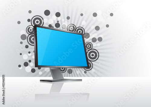 elegant monitor graphic
