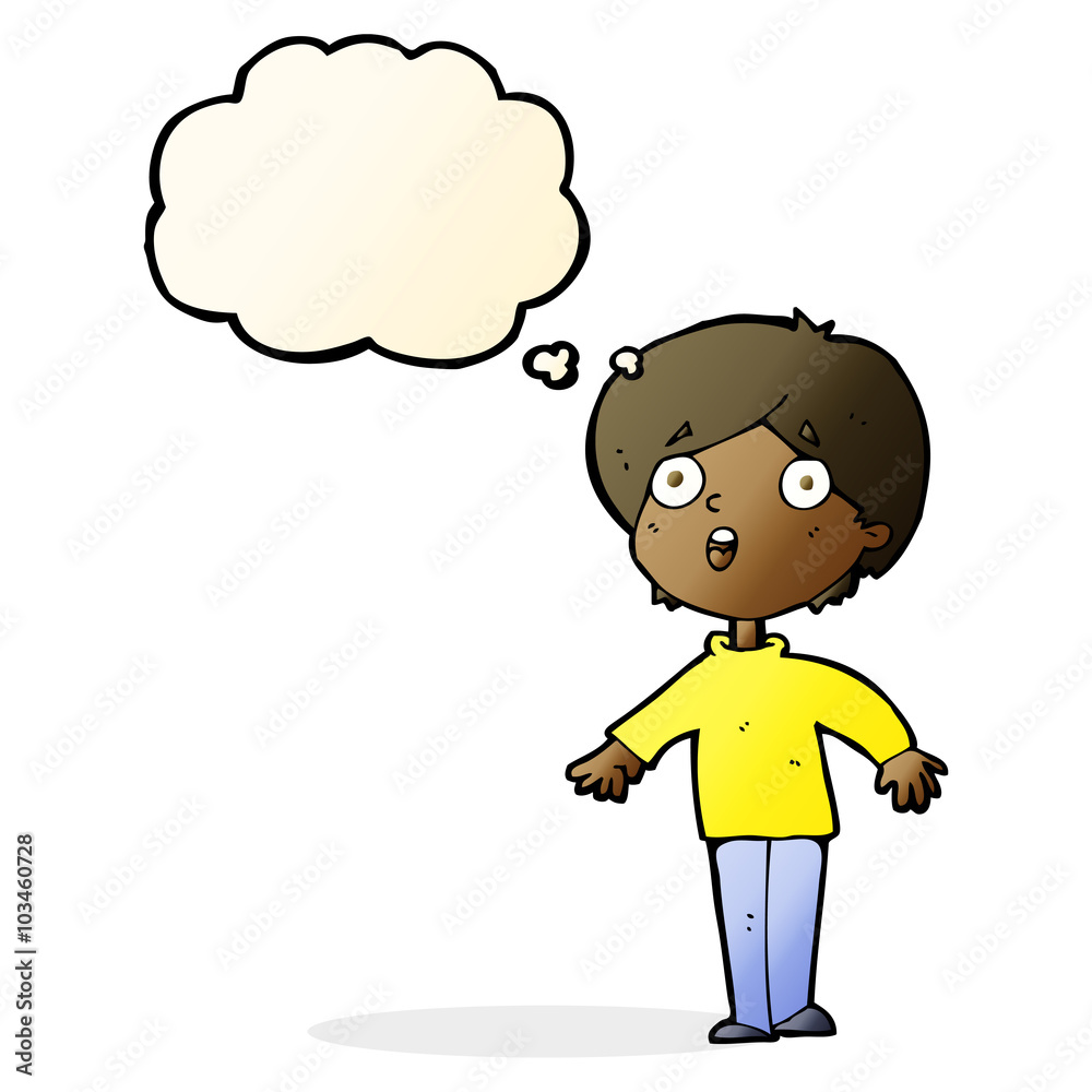 cartoon surprised man with thought bubble cartoon surprised man with thought bubble