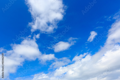 clouds in blue sky