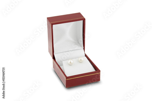 Classic Pair of Priceless Pearl Earrings in Beautiful Wood & Satin Gift Box