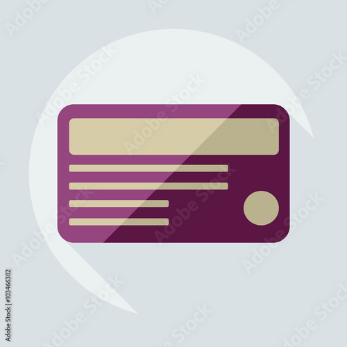 Flat concept, set modern design with shadow marketing sales
