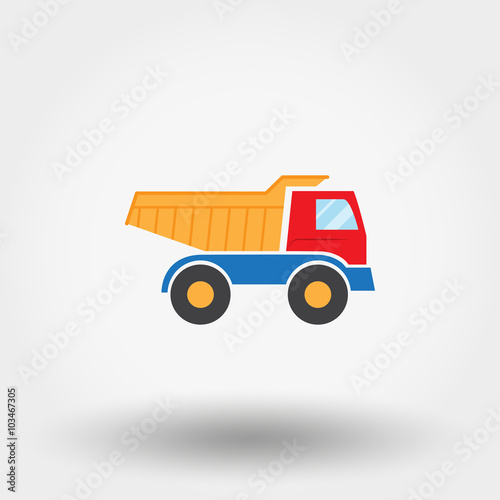 Truck toy icon.