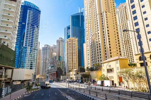 Modern road in Dubai
