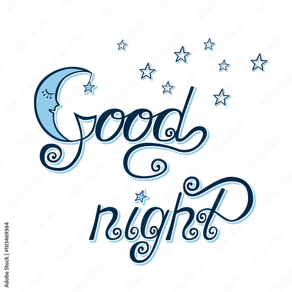 Obraz premium Good night lettering