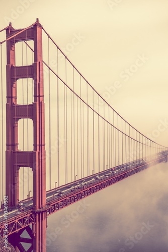 Tablou canvas Golden Gate Fog