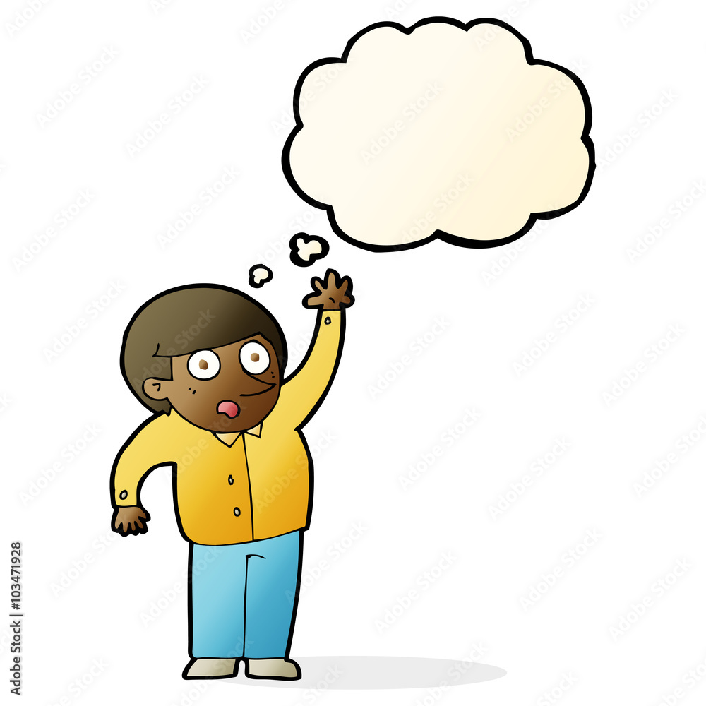 cartoon man asking question with thought bubble cartoon man asking question with thought bubble