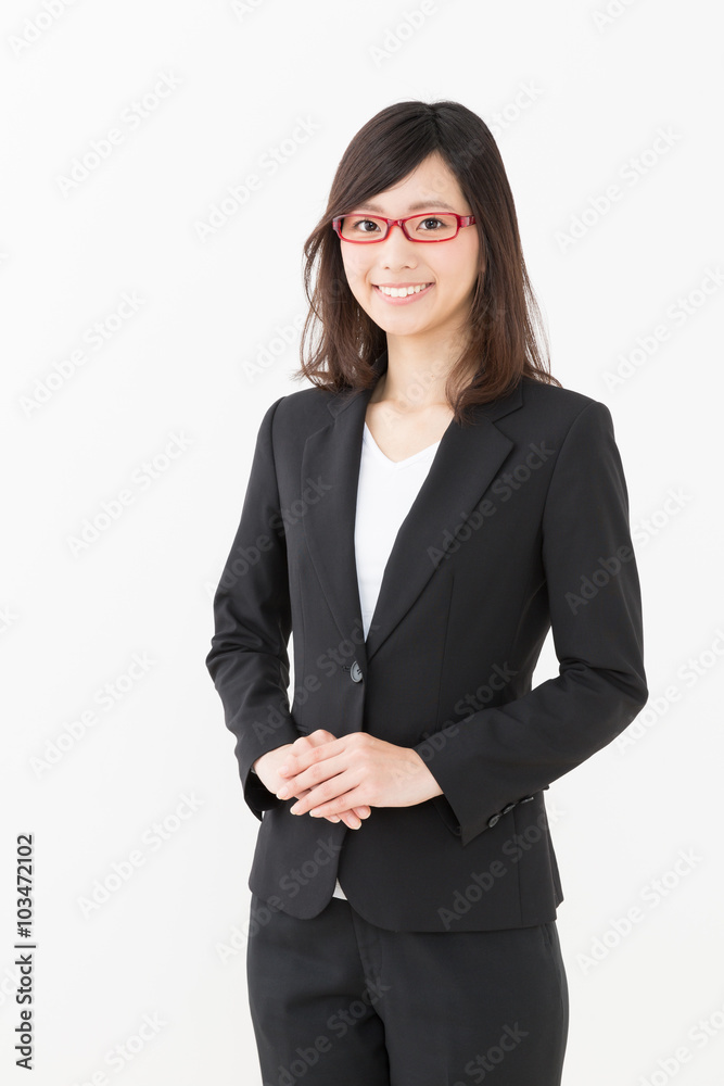 asian businesswoman isolated on white background asian businesswoman isolated on white background