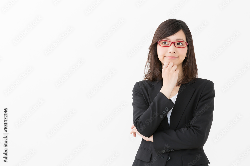 asian businesswoman isolated on white background asian businesswoman isolated on white background