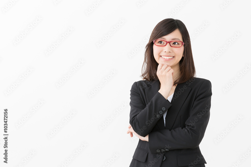 asian businesswoman isolated on white background asian businesswoman isolated on white background