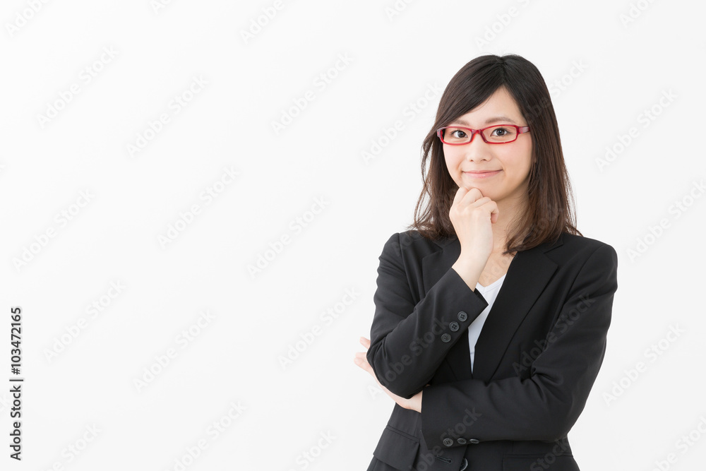 asian businesswoman isolated on white background asian businesswoman isolated on white background