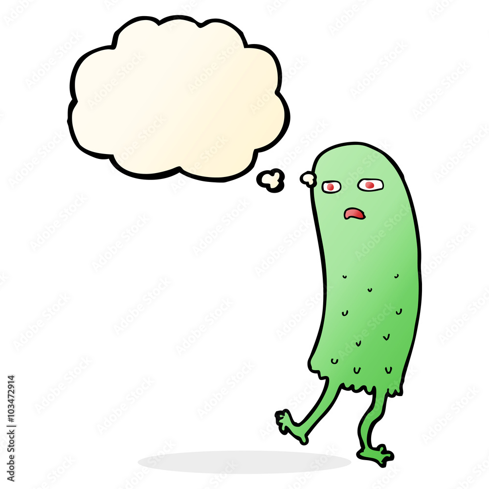 cartoon funny ghost with thought bubble cartoon funny ghost with thought bubble