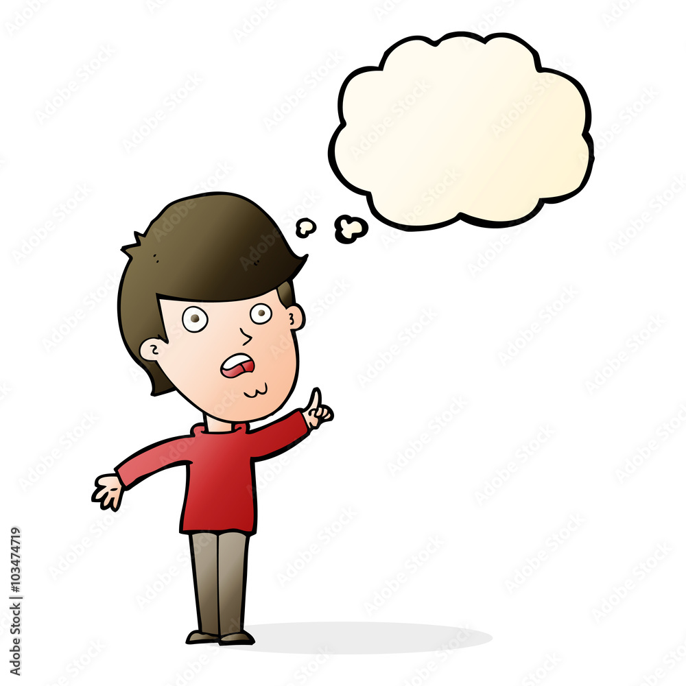 cartoon man asking question with thought bubble cartoon man asking question with thought bubble