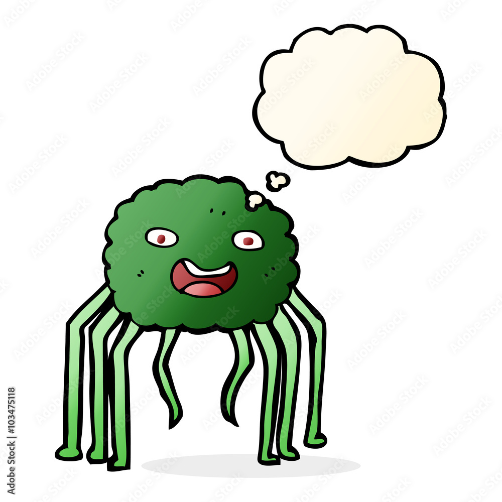 cartoon spider with thought bubble cartoon spider with thought bubble