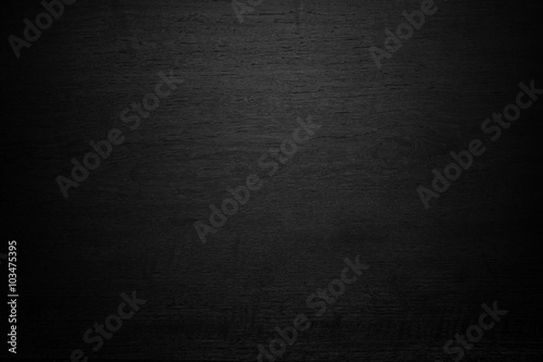 Black wooden texture background blank for design photo