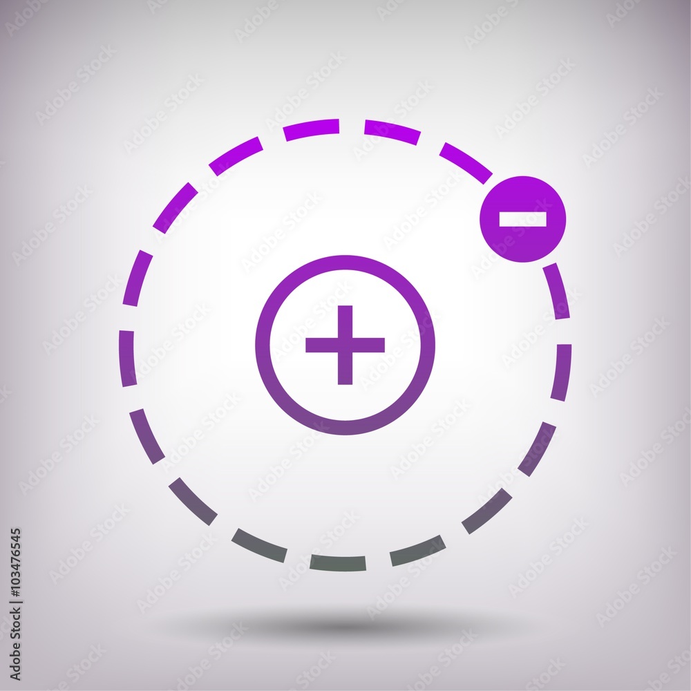 Fototapeta premium Pictograph of atom