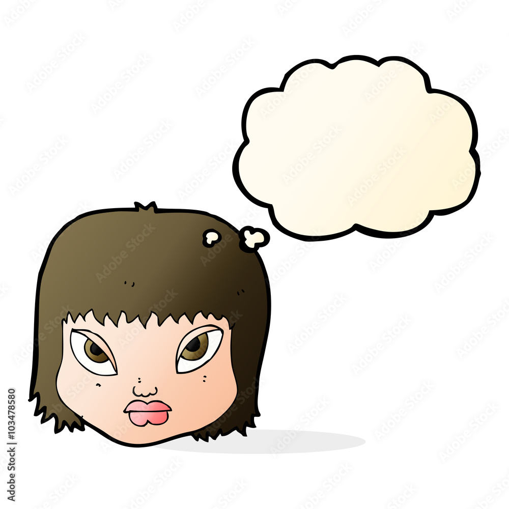 cartoon annoyed face with thought bubble cartoon annoyed face with thought bubble
