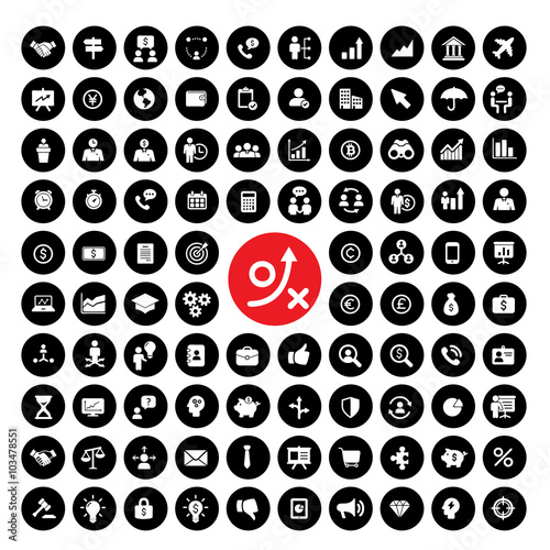 Trading icon set 