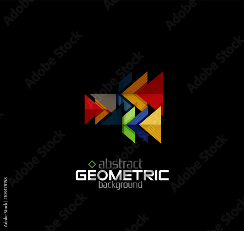 Textured paper geometric shapes on black Free Download Textured paper geometric shapes on black - GFXLoad