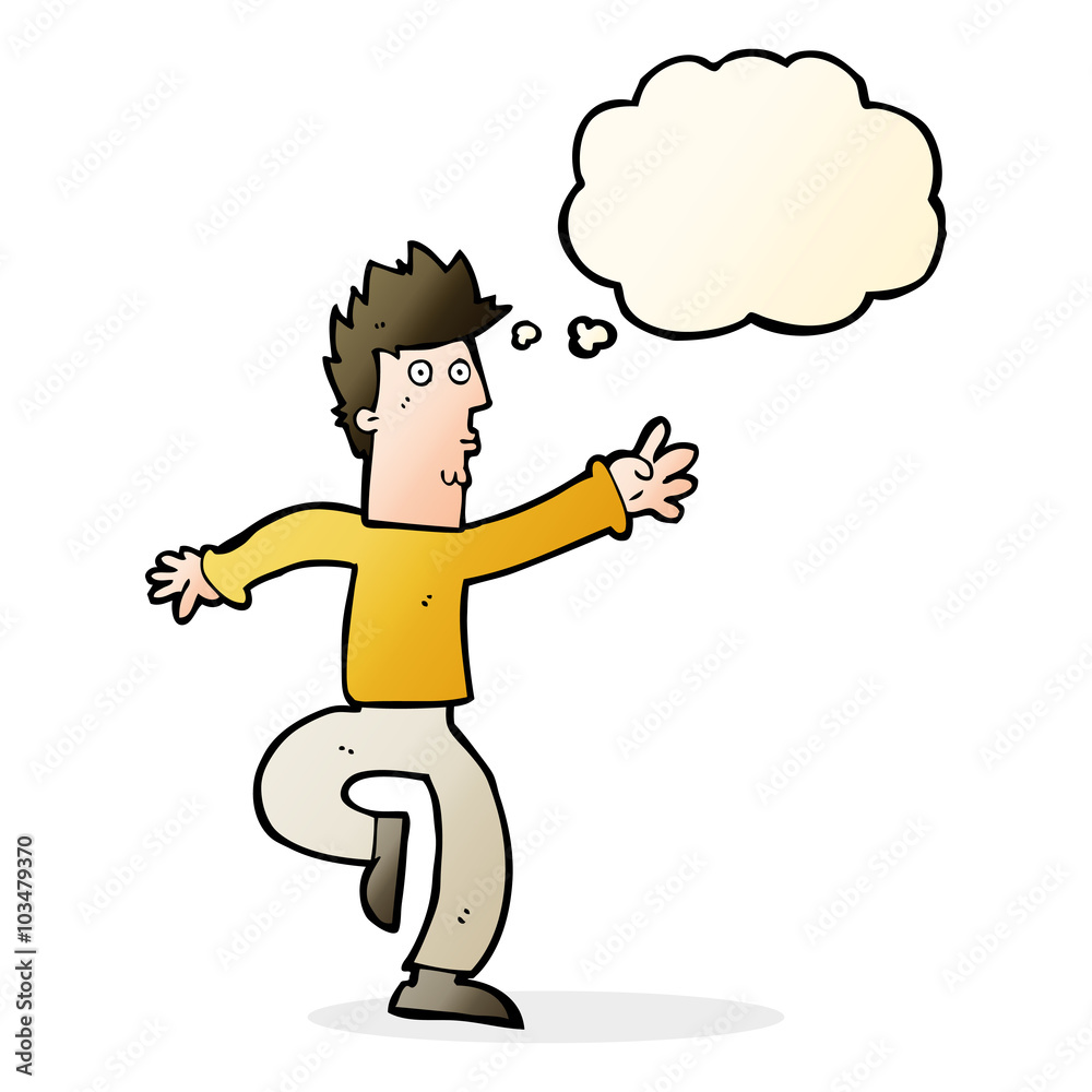 cartoon urgent man with thought bubble cartoon urgent man with thought bubble
