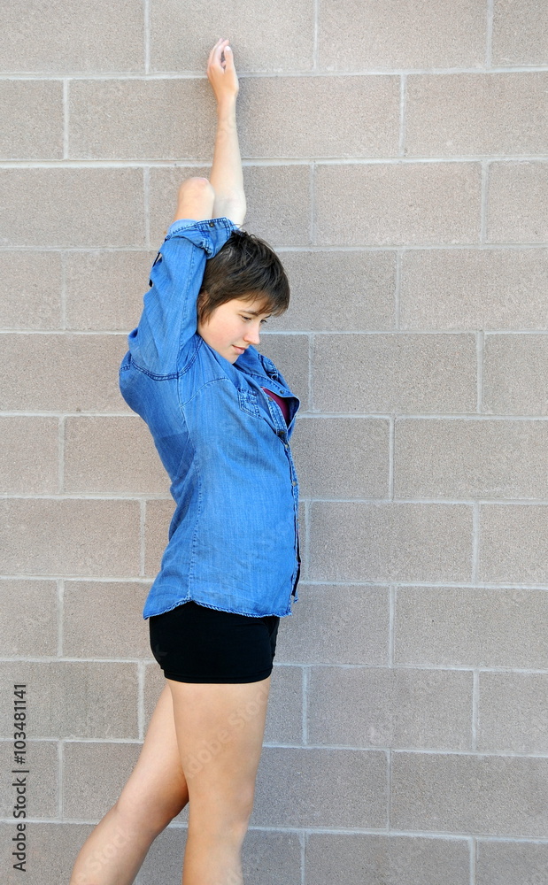 Female beauty expressions outside. Female beauty expressions outside.