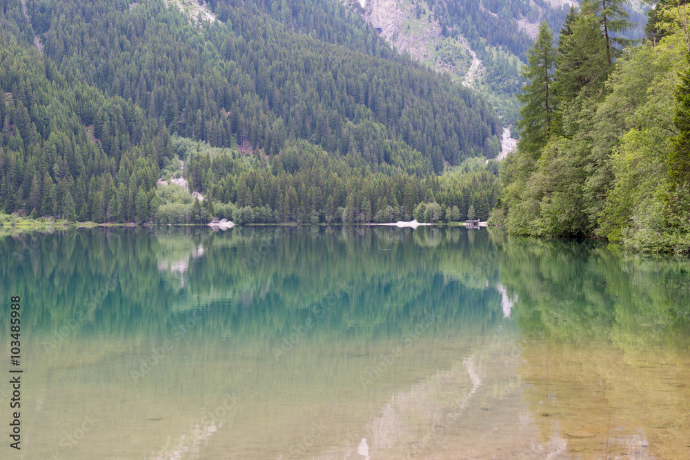 Anterselva lake, Dolomites