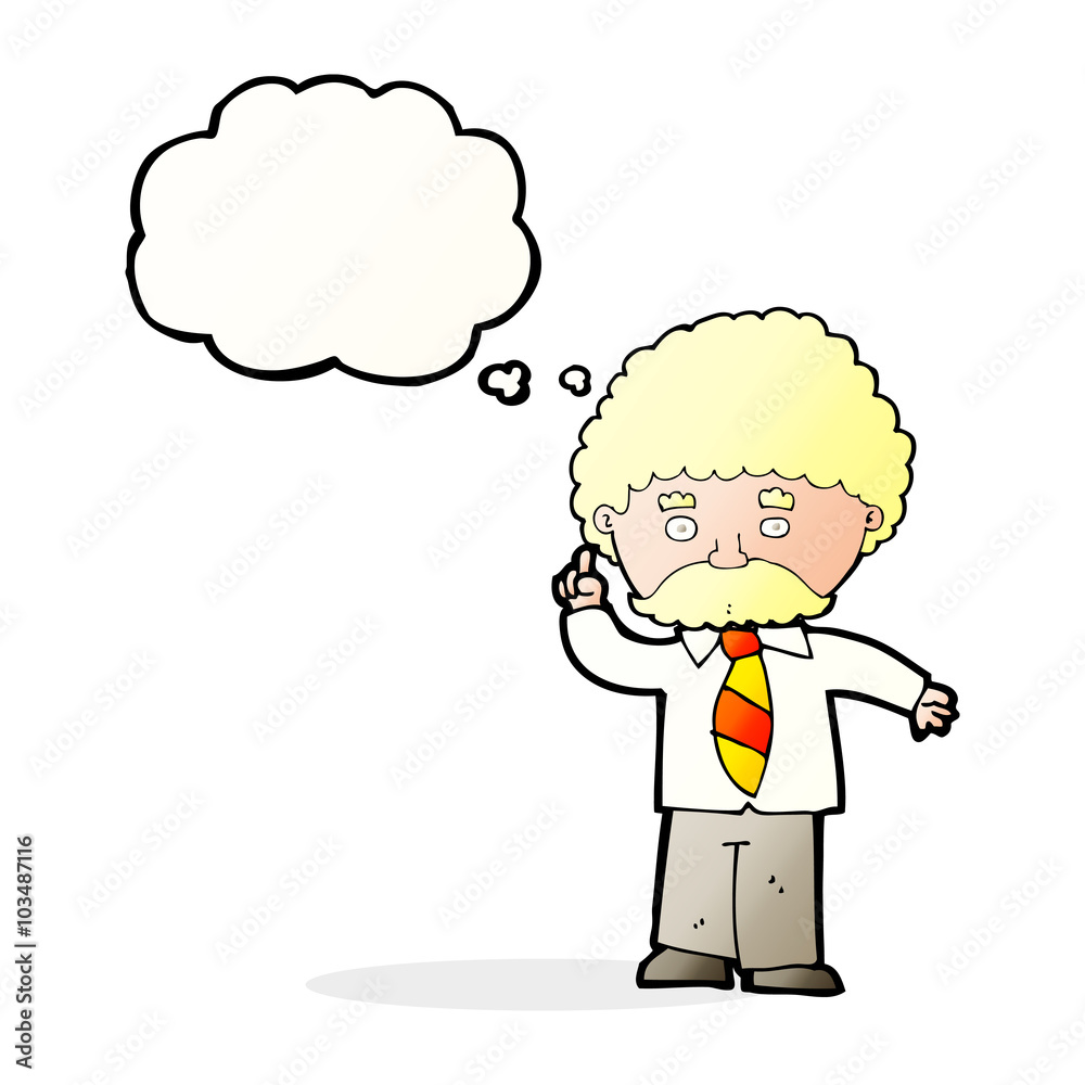 cartoon teacher with thought bubble cartoon teacher with thought bubble
