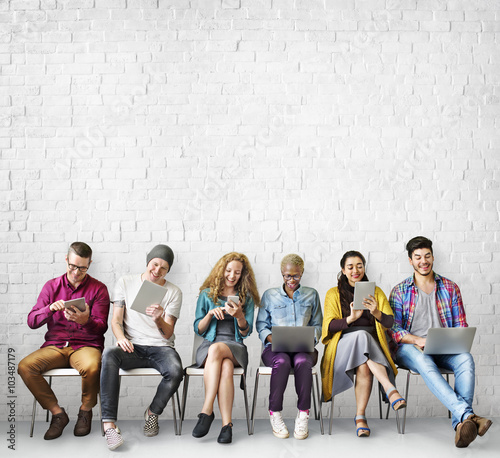 Wall Mural Diversity Friends Connection Global Communication Concept