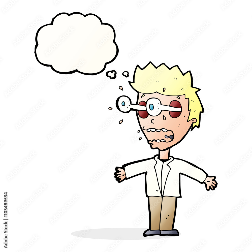 cartoon staring man with thought bubble cartoon staring man with thought bubble