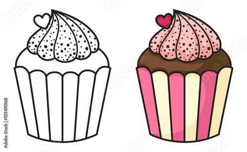cupcake vector