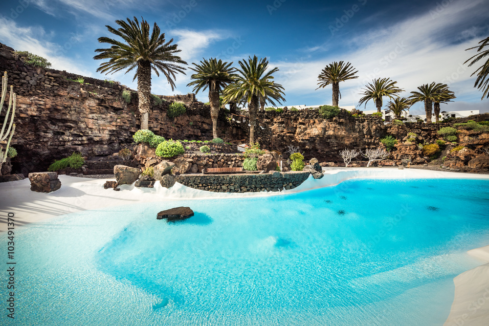Jameos del Agua pool, Lanzarote Jameos del Agua pool, Lanzarote
