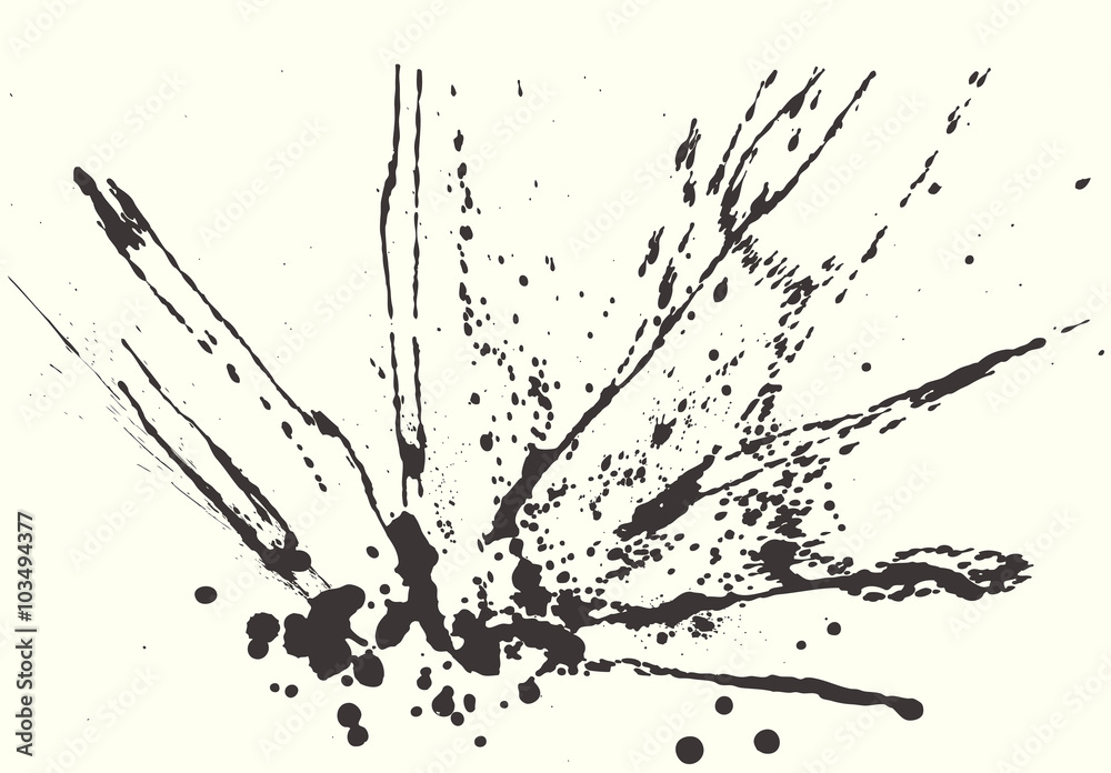 Splatter Black Ink Background. Splatter Black Ink Background.