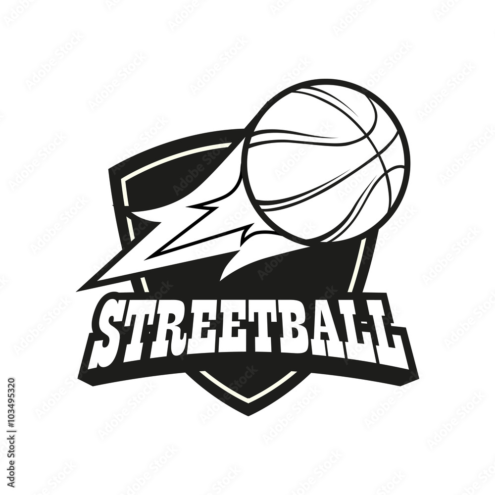 Fototapeta premium Streetball logo set