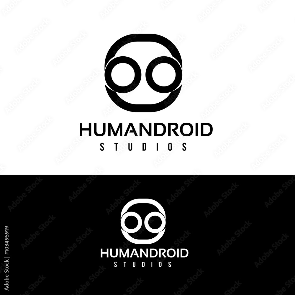 hipster logo,Geek logo,vector logo template