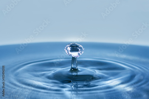 Beautiful splash of Water Drop. Freeze action