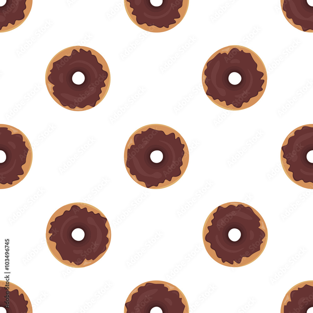 Fototapeta premium Donut Seamless Background Texture Pattern
