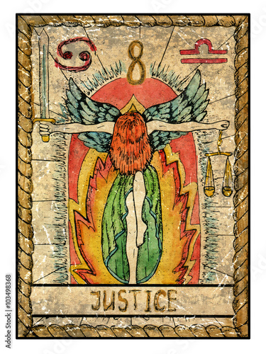 The old tarot card. Justice